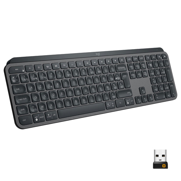 LOGITECH Kabellose Tastatur MX Keys S AZERTY BE Graphit